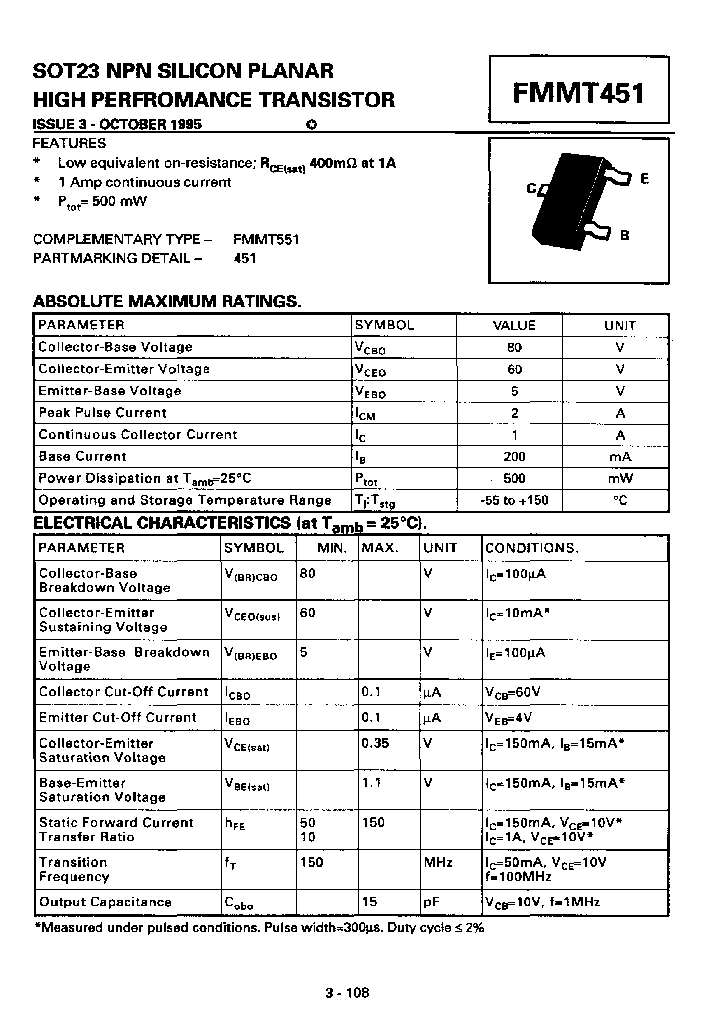 FMMT451TC_8063004.PDF Datasheet