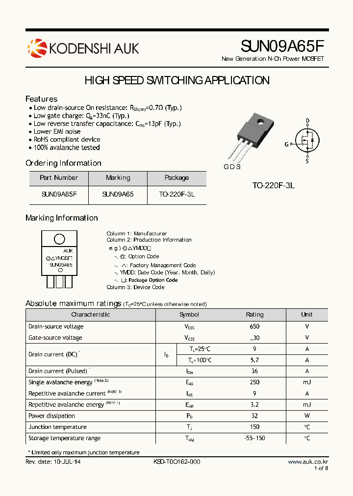 SUN09A65F_8063787.PDF Datasheet