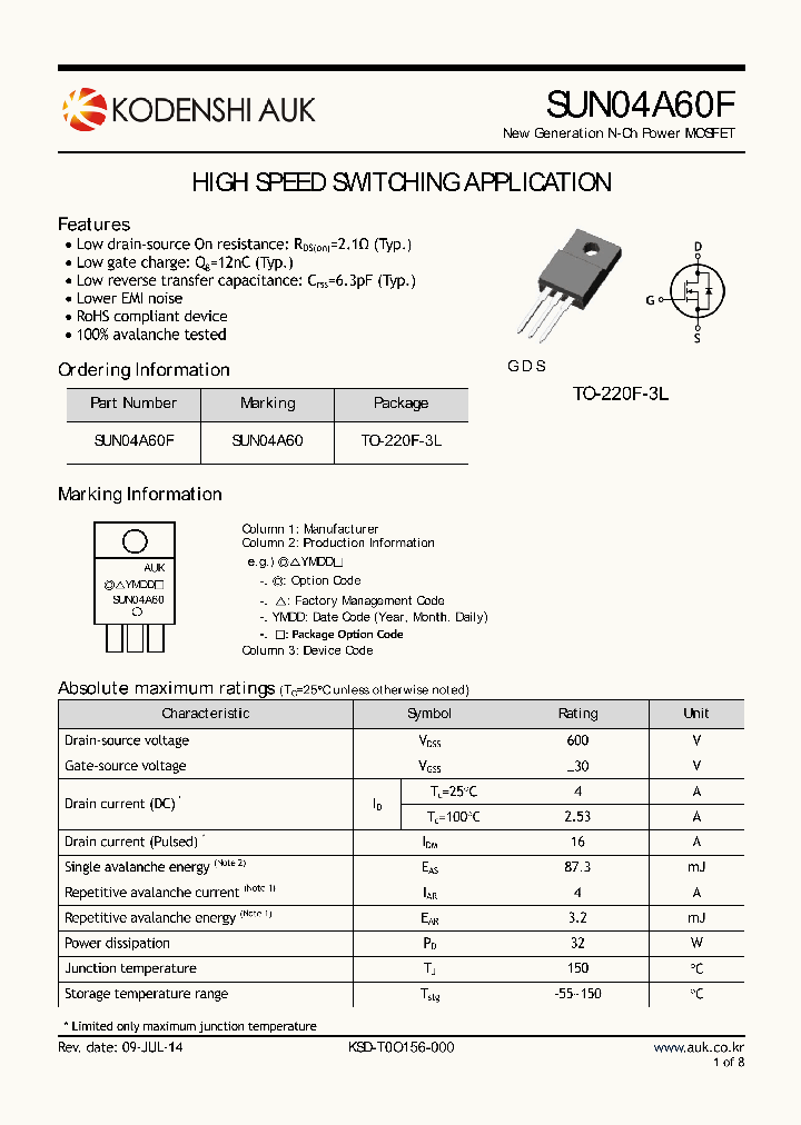 SUN04A60F_8063779.PDF Datasheet