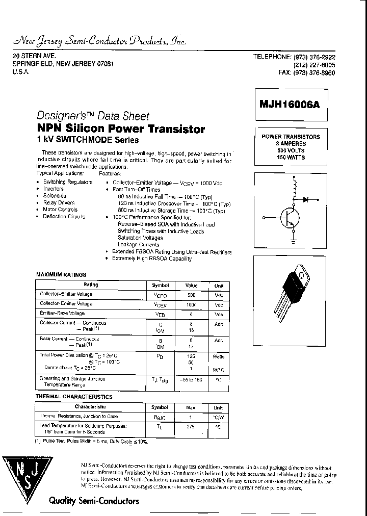 MJH16006A_8068033.PDF Datasheet