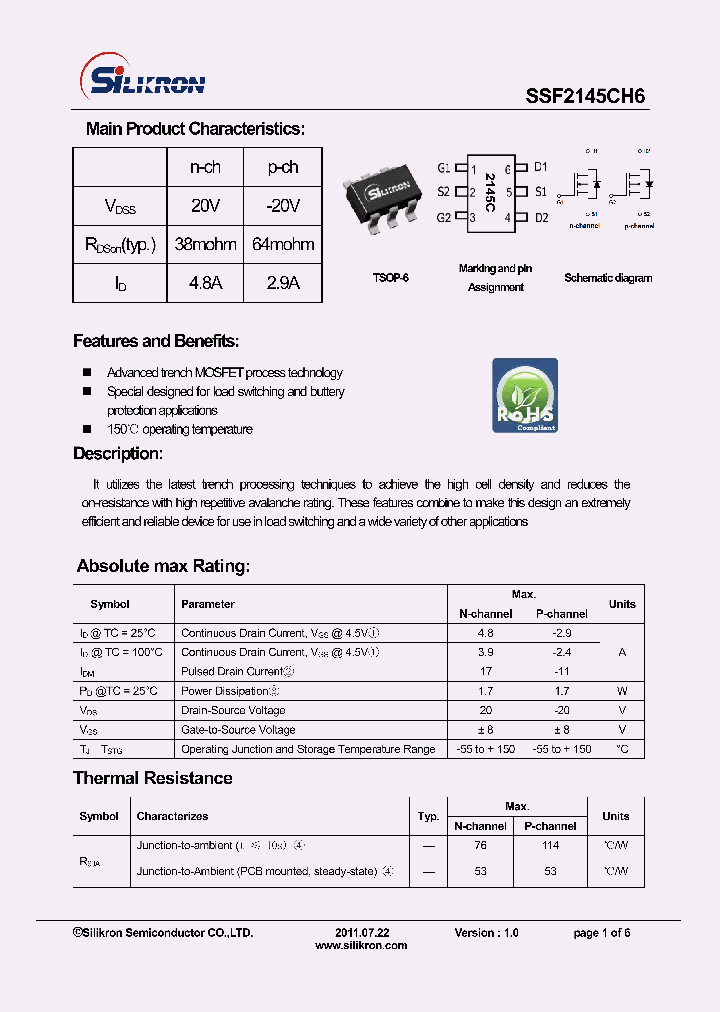 SSF2145CH6_8068167.PDF Datasheet