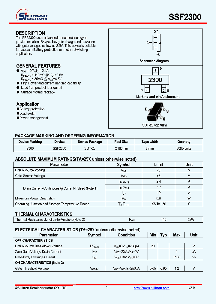 SSF2300_8068178.PDF Datasheet