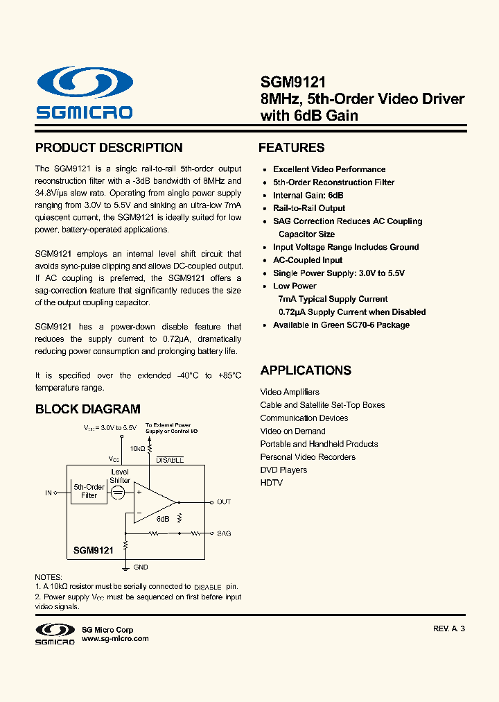 SGM9121_8069167.PDF Datasheet