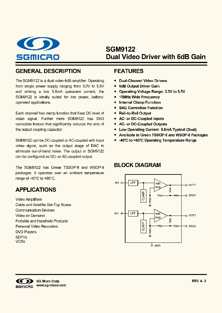 SGM9122_8069168.PDF Datasheet