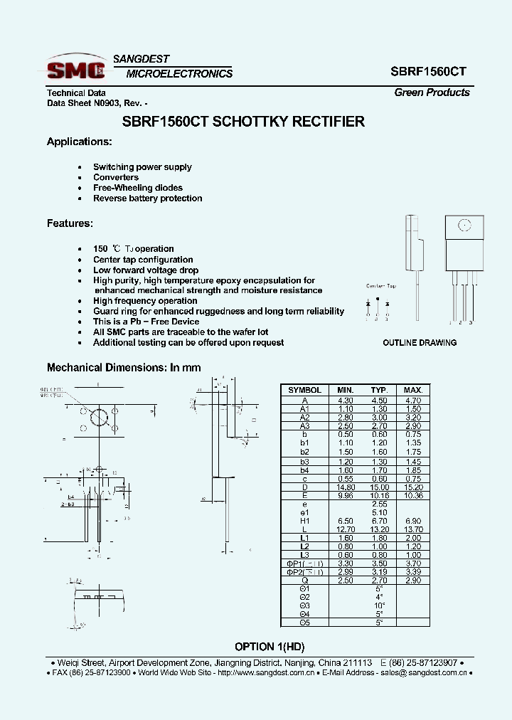 SBRF1560CT_8070880.PDF Datasheet