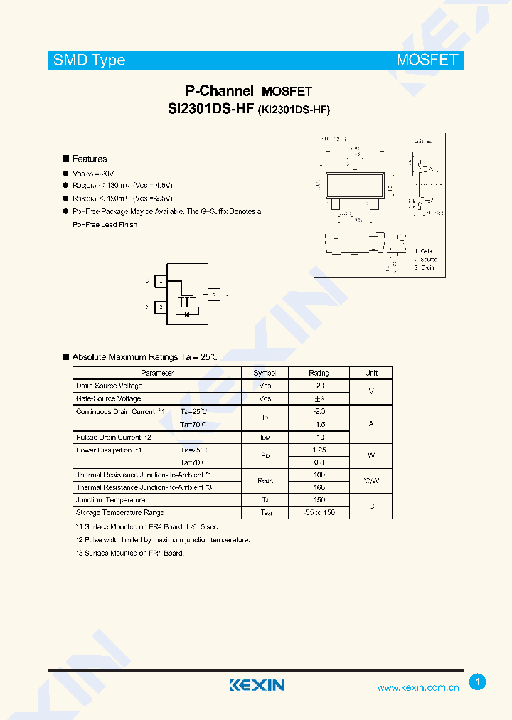SI2301DS-HF-3_8072646.PDF Datasheet