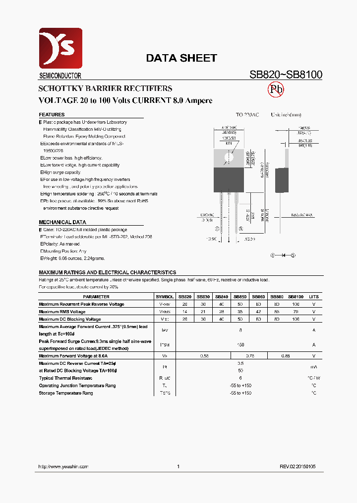 SB820_8074964.PDF Datasheet