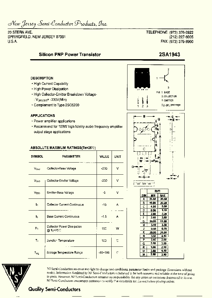 2SA1943_8075447.PDF Datasheet