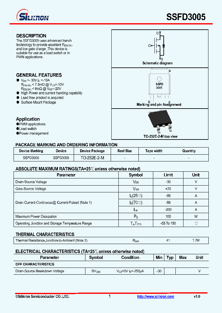 SSFD3005_8076403.PDF Datasheet