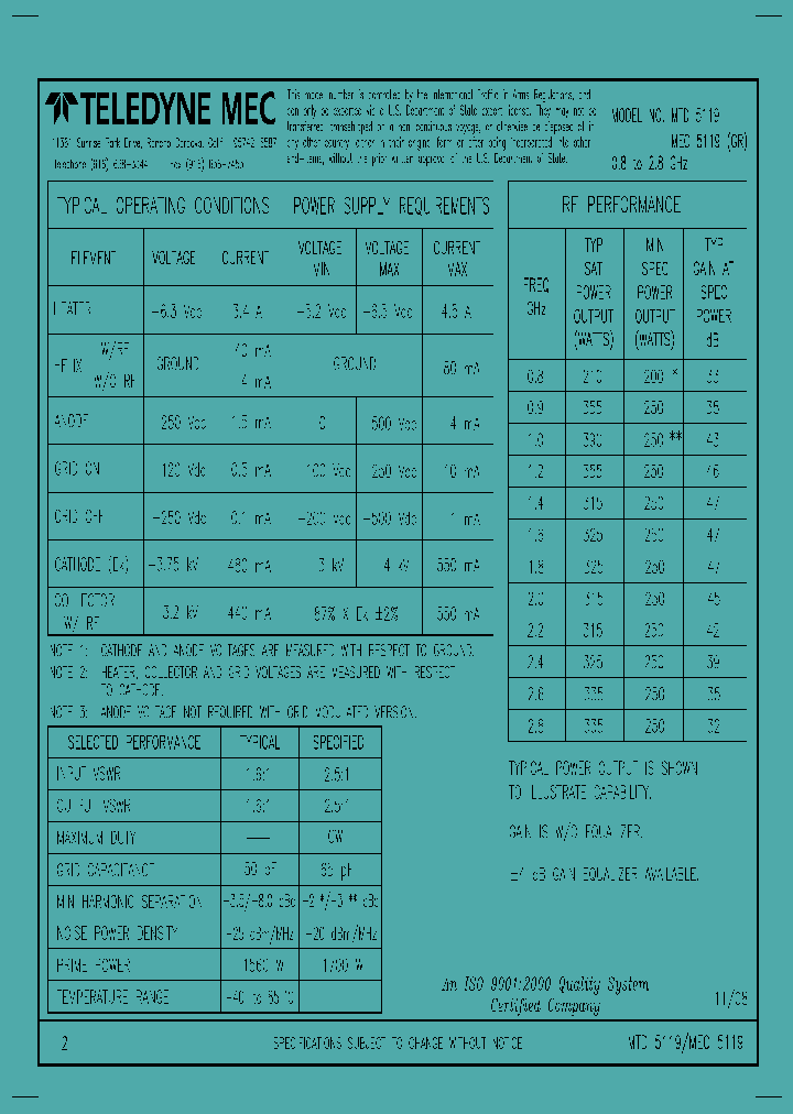 MTD5119_8081779.PDF Datasheet