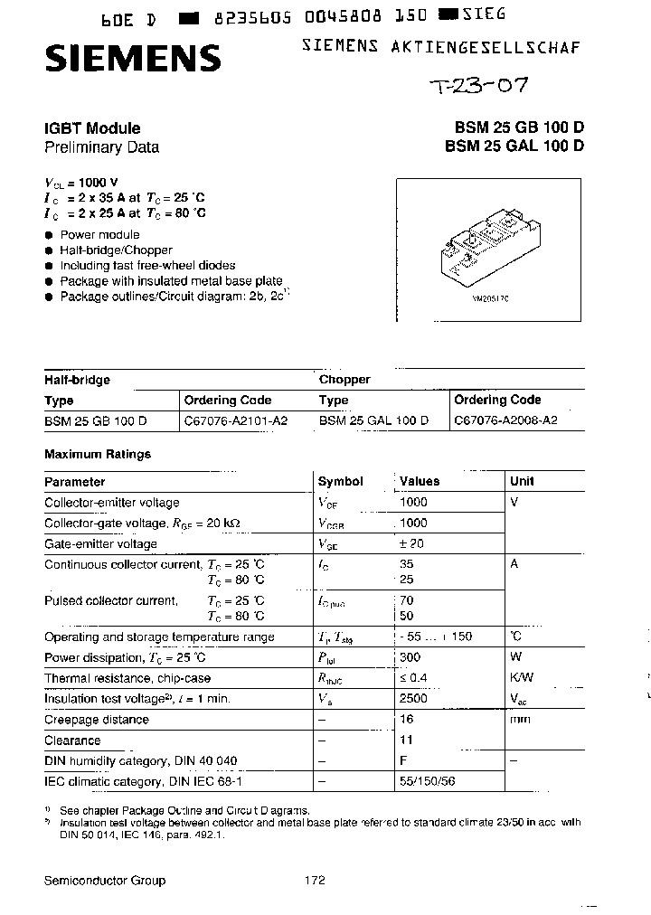 BSM25GAL100D_8081197.PDF Datasheet