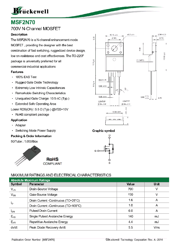 MSF2N70_8083879.PDF Datasheet