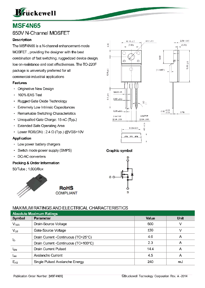 MSF4N65_8083883.PDF Datasheet