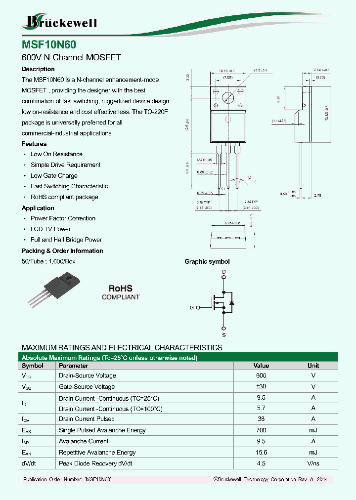 MSF10N60_8083867.PDF Datasheet