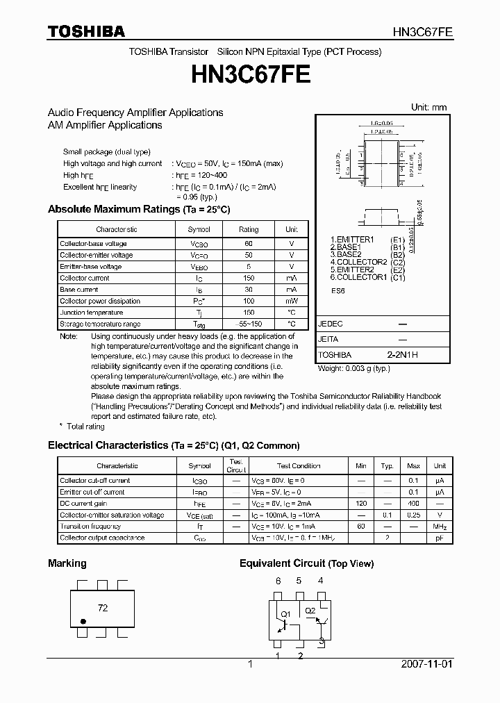 HN3C67FE_8086105.PDF Datasheet