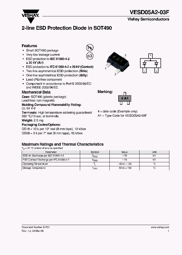 VESD05A2-03F_8087337.PDF Datasheet