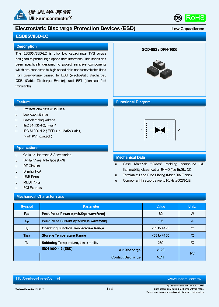ESD05V88D-LC_8087287.PDF Datasheet