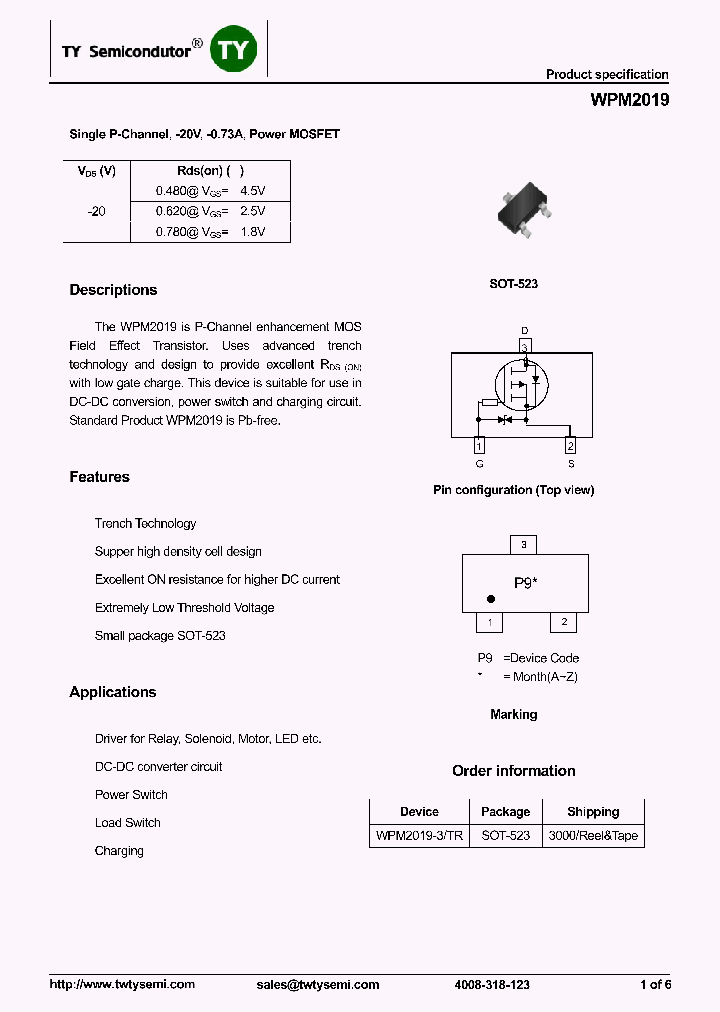 WPM2019_8087849.PDF Datasheet