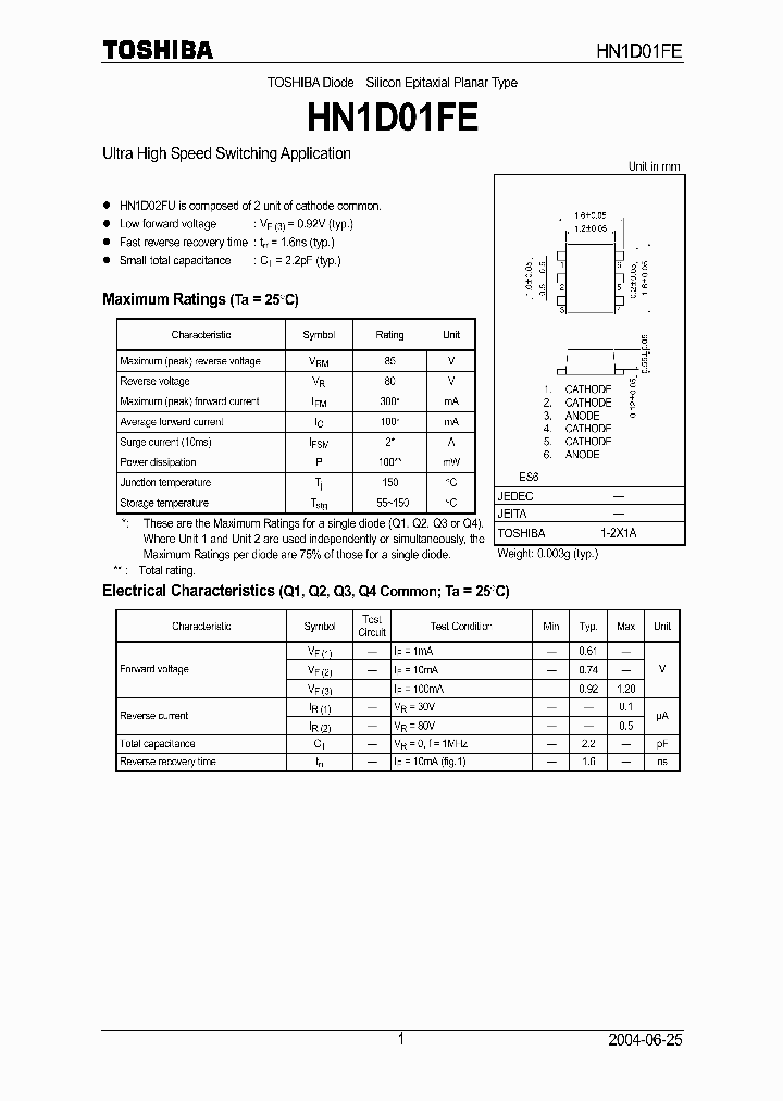 HN1D01FE_8089422.PDF Datasheet