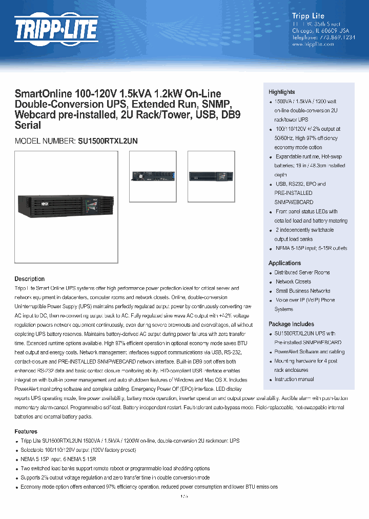 SU1500RTXL2UN_8095524.PDF Datasheet