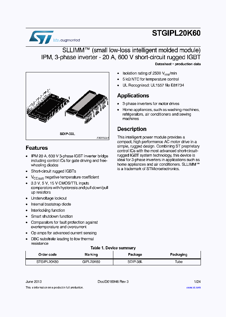 STGIPL20K60_8096426.PDF Datasheet