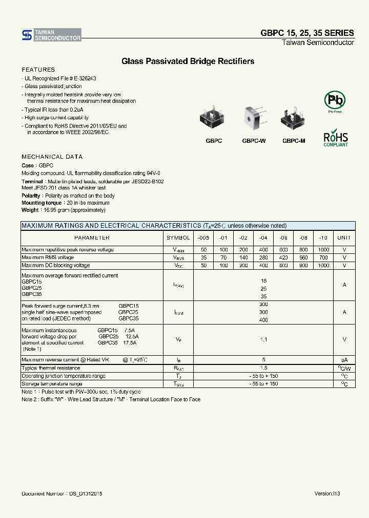GBPC35-06_8097550.PDF Datasheet