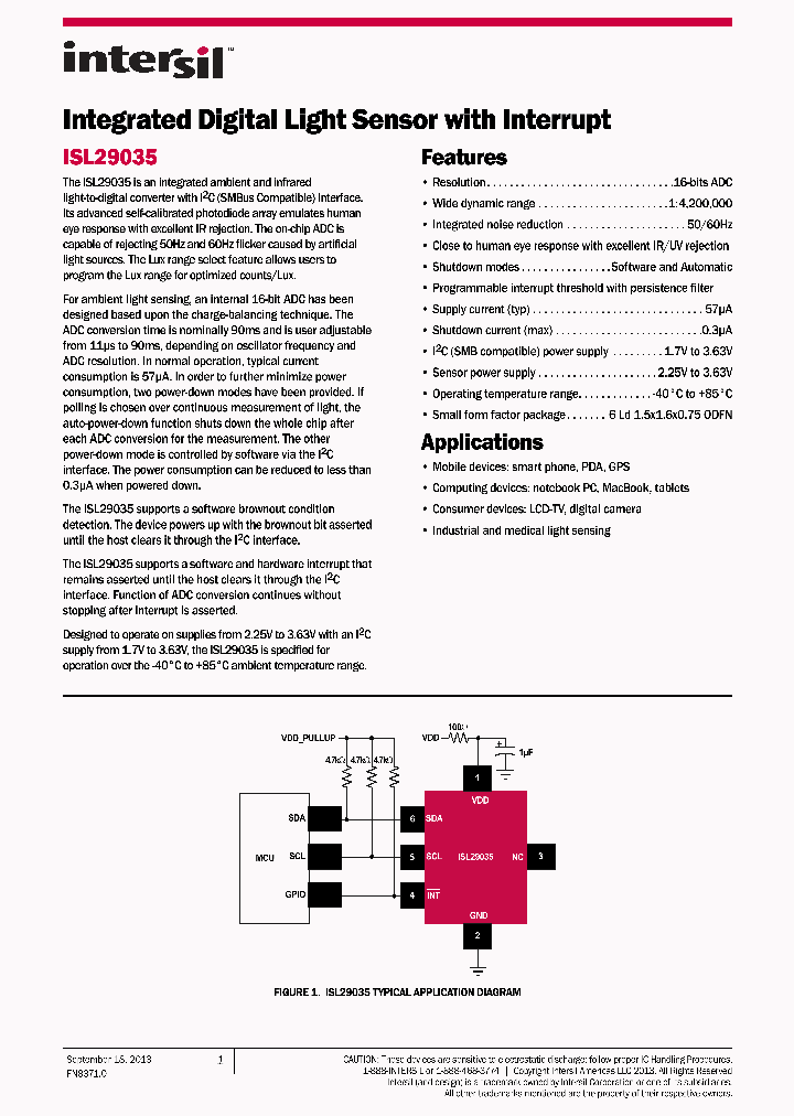 ISL29035_8097566.PDF Datasheet
