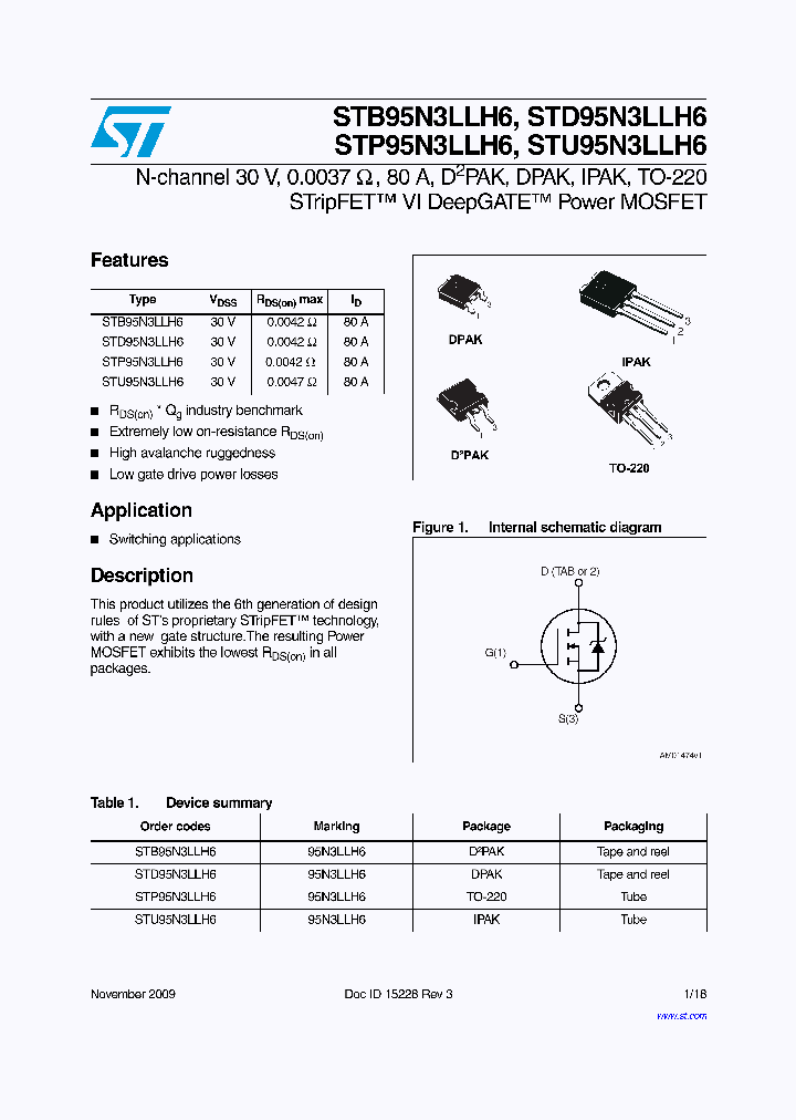 STD95N3LLH6_8097914.PDF Datasheet