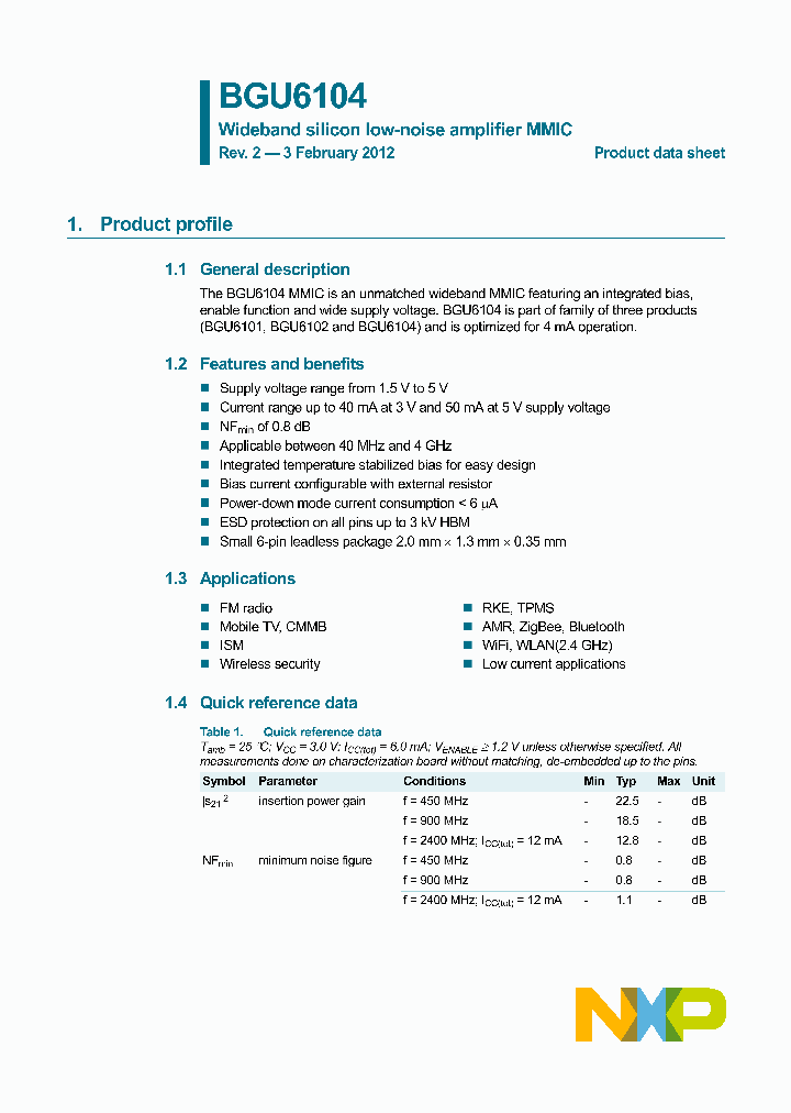 BGU6104_8100480.PDF Datasheet