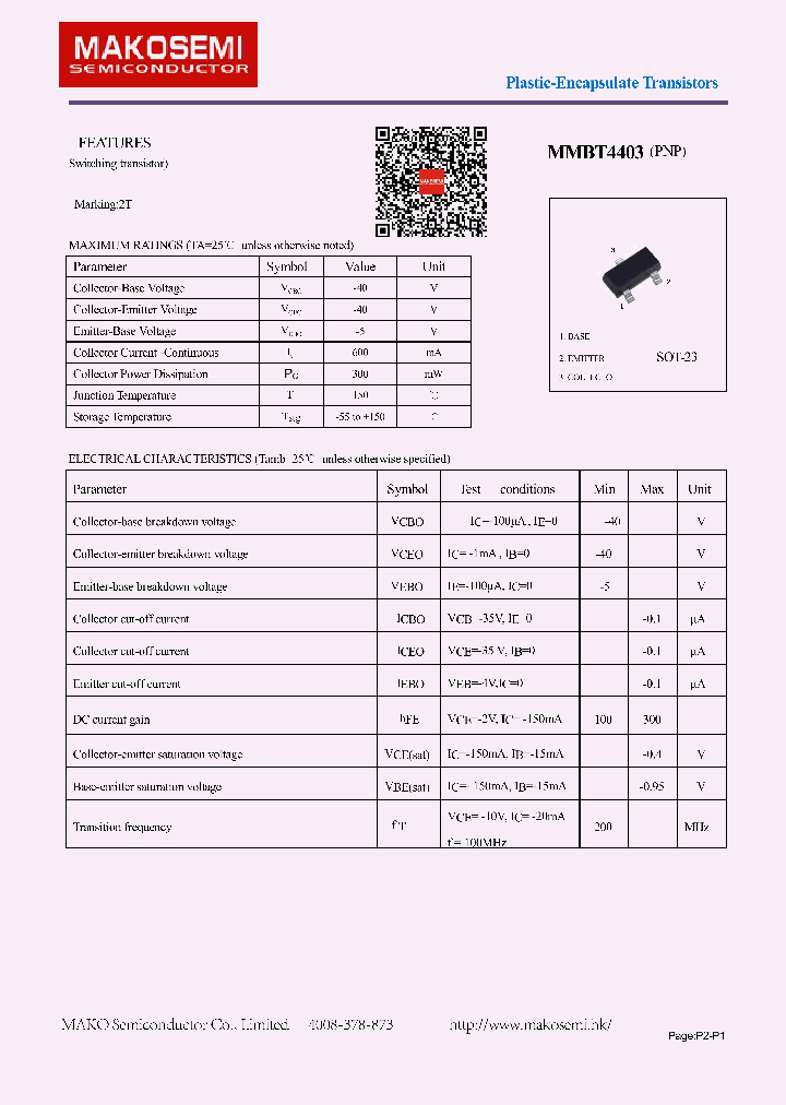 MMBT4403_8103253.PDF Datasheet
