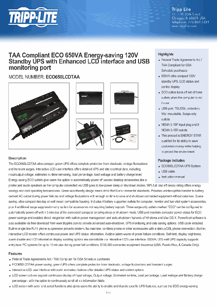 ECO650LCDTAA_8103130.PDF Datasheet