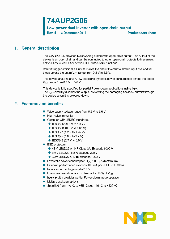 74AUP2G06GN_8105565.PDF Datasheet