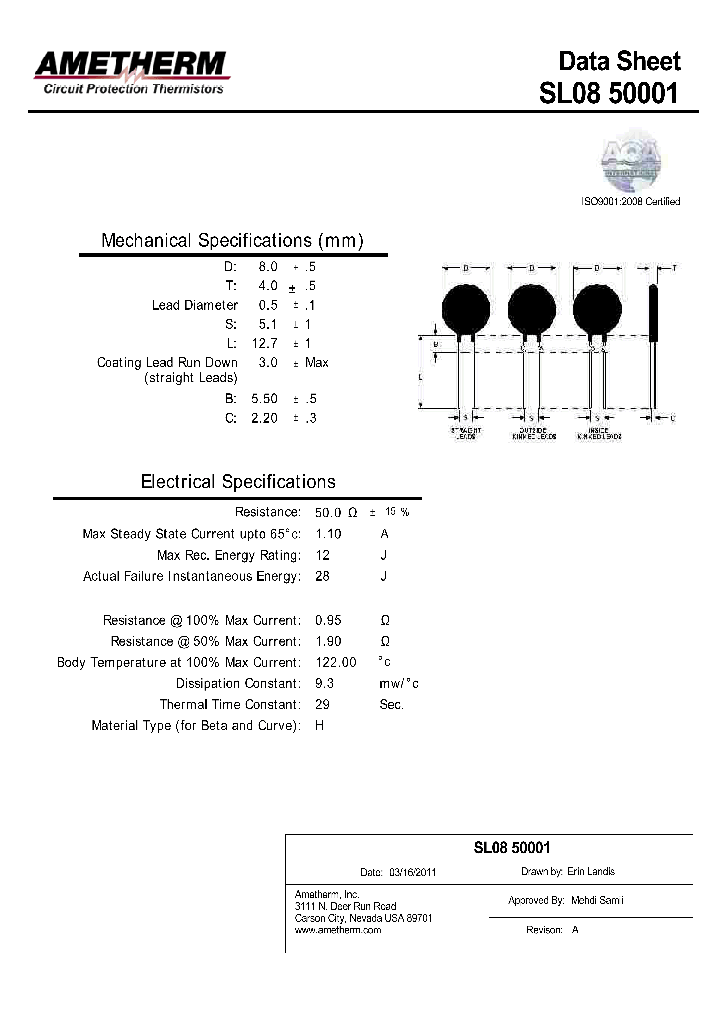 SL0850001_8108305.PDF Datasheet