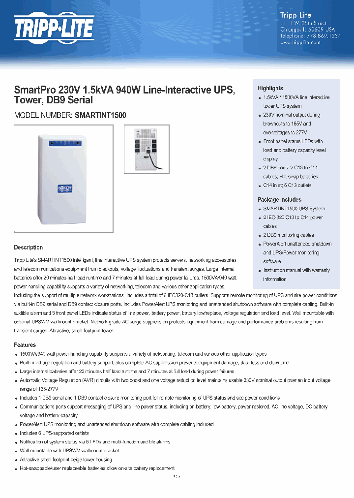 SMARTINT1500_8109151.PDF Datasheet
