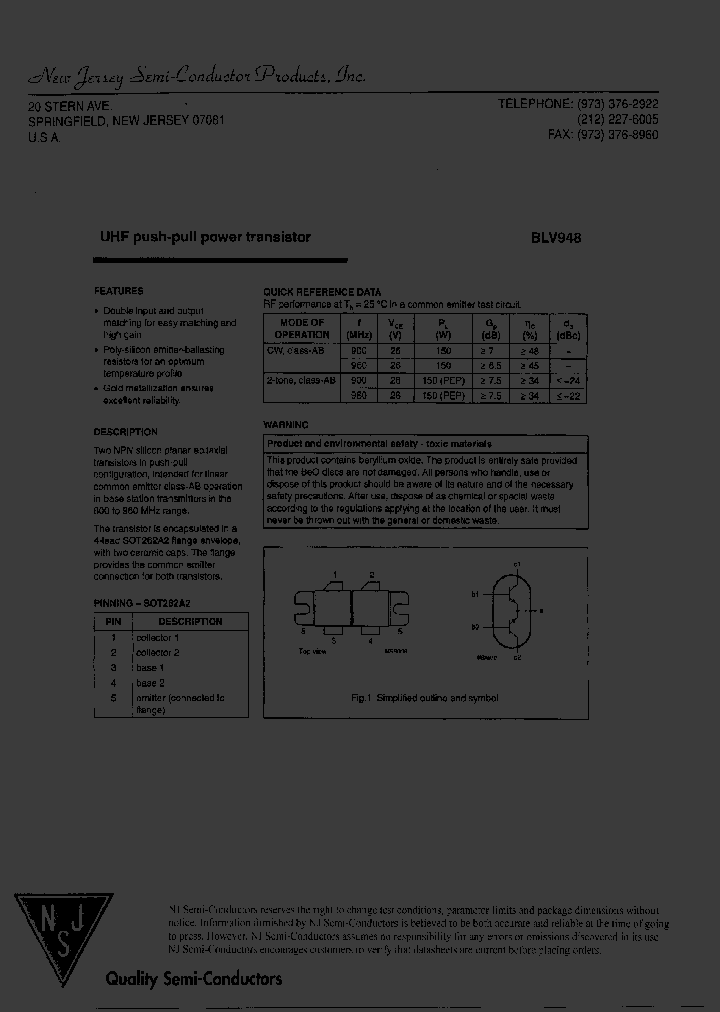 BLV948_8122406.PDF Datasheet