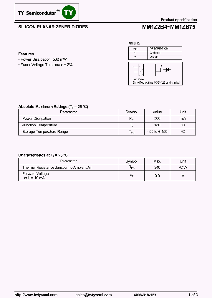 MM1Z8B2_8125033.PDF Datasheet