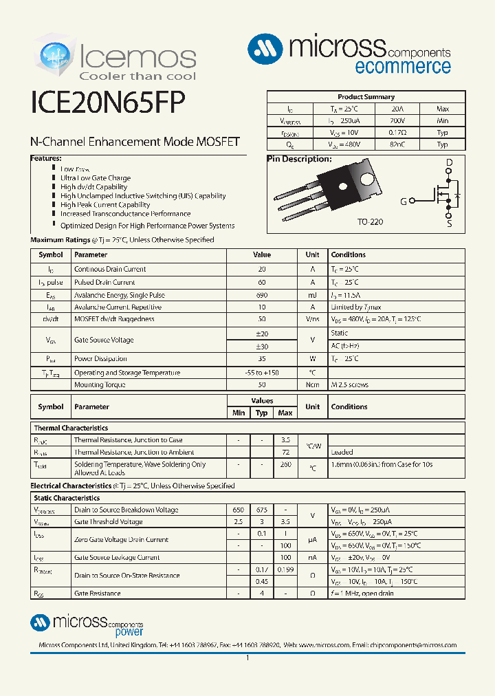 ICE20N65FP_8126035.PDF Datasheet
