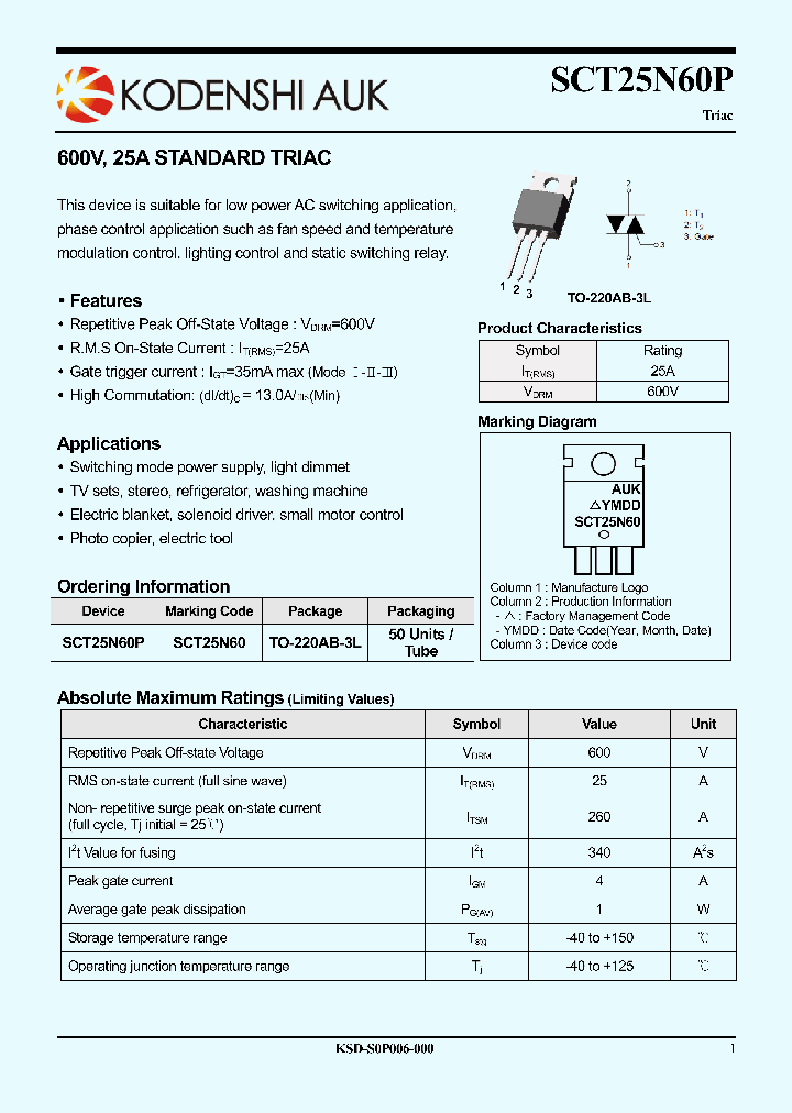 SCT25N60P_8126043.PDF Datasheet