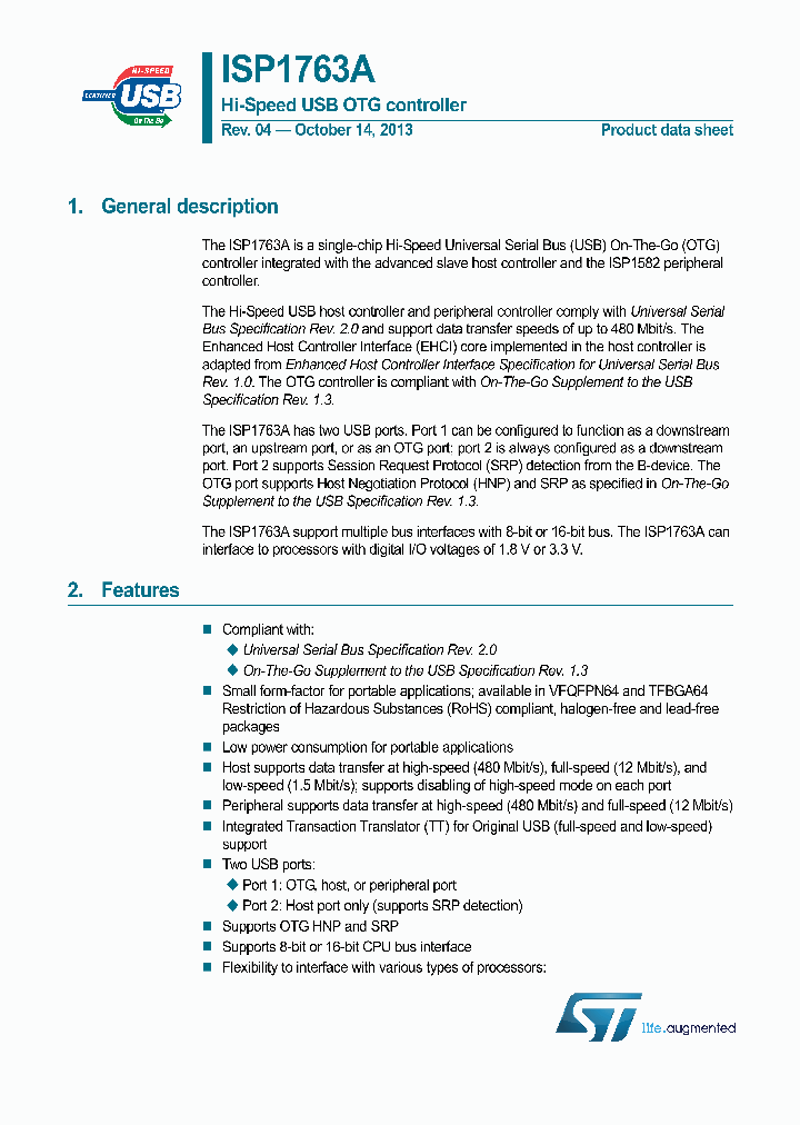 ISP1763AETTM_8126525.PDF Datasheet