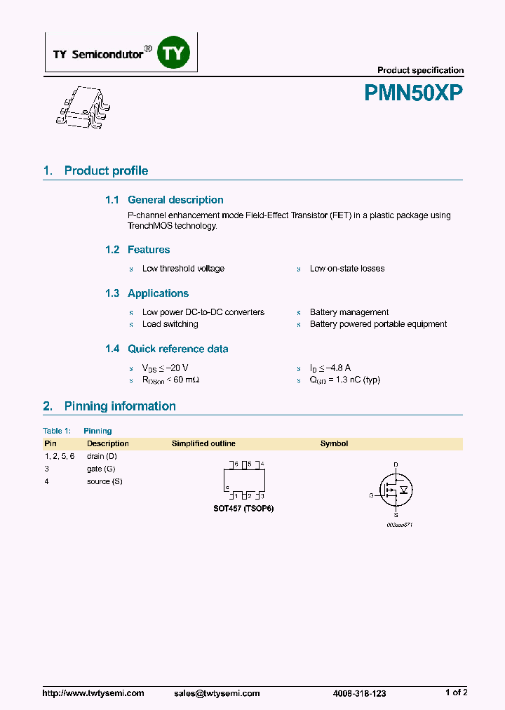 PMN50XP_8126464.PDF Datasheet
