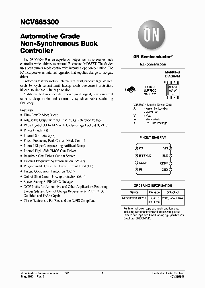 NCV8853_8128338.PDF Datasheet