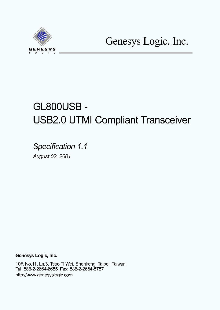 GL800USB_8135732.PDF Datasheet