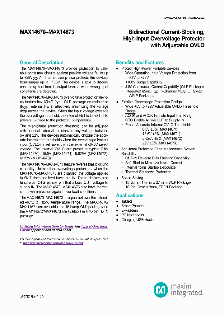 MAX14673_8138881.PDF Datasheet