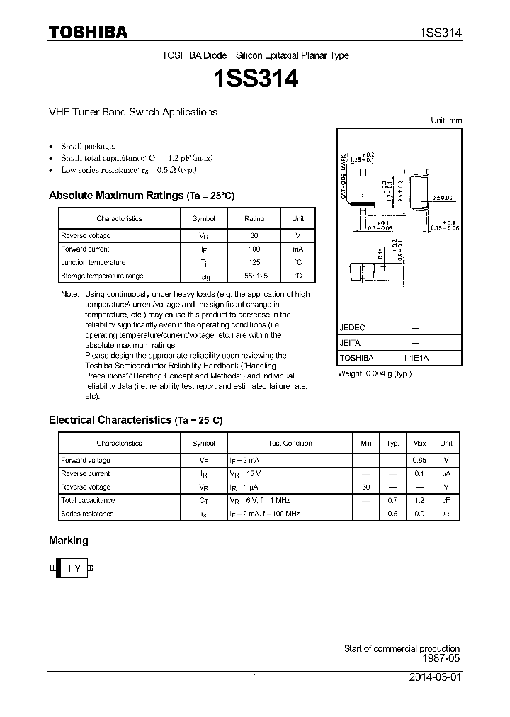 1SS314_8138518.PDF Datasheet