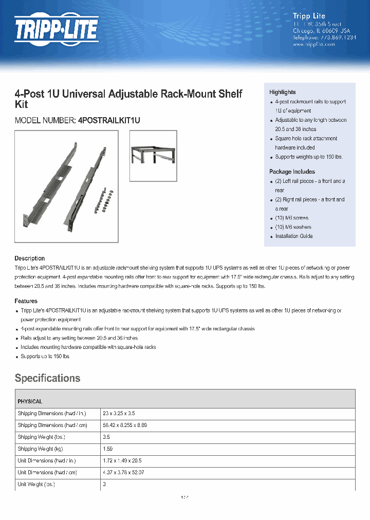 4POSTRAILKIT1U_8141538.PDF Datasheet