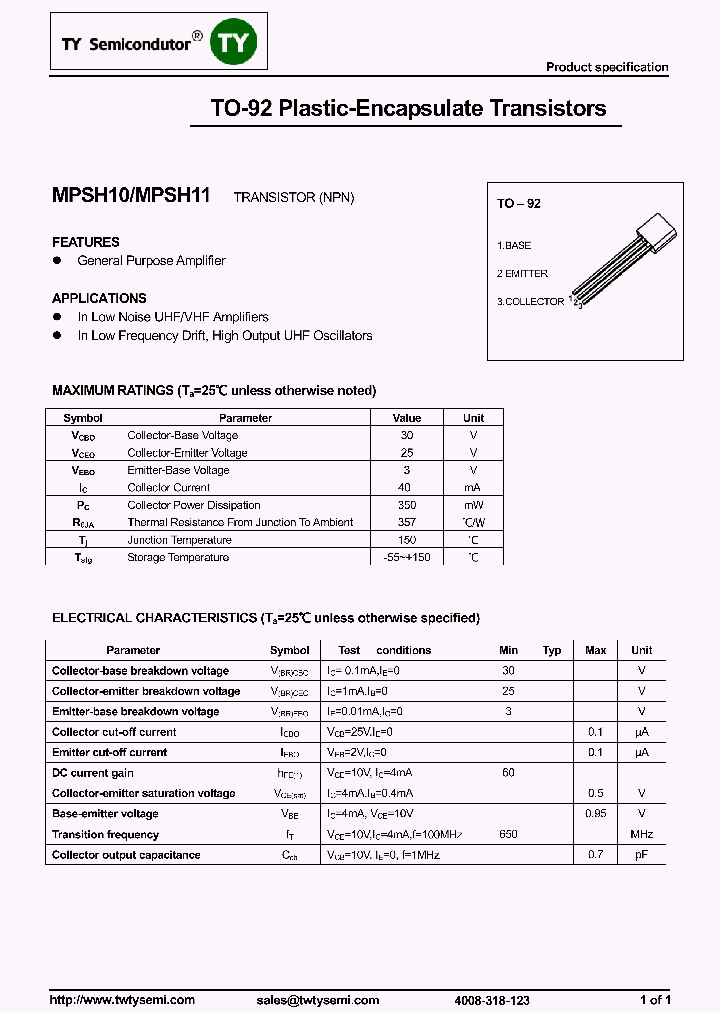 MPSH10_8142455.PDF Datasheet