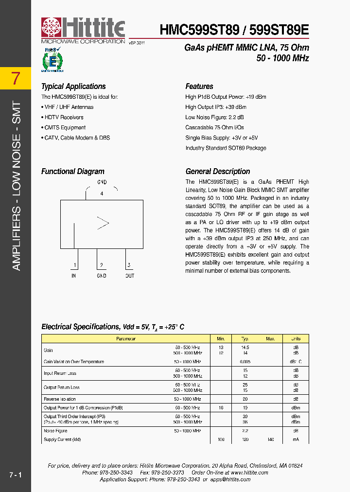 HMC599ST89_8143811.PDF Datasheet
