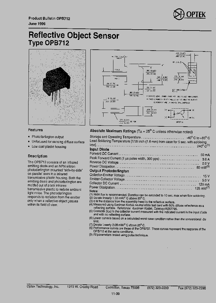 OPB712_8148819.PDF Datasheet