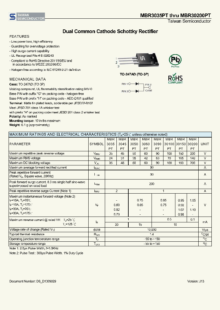 MBR3060PTC0_8149541.PDF Datasheet