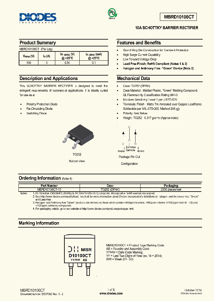 MBRD10100CT-15_8150675.PDF Datasheet
